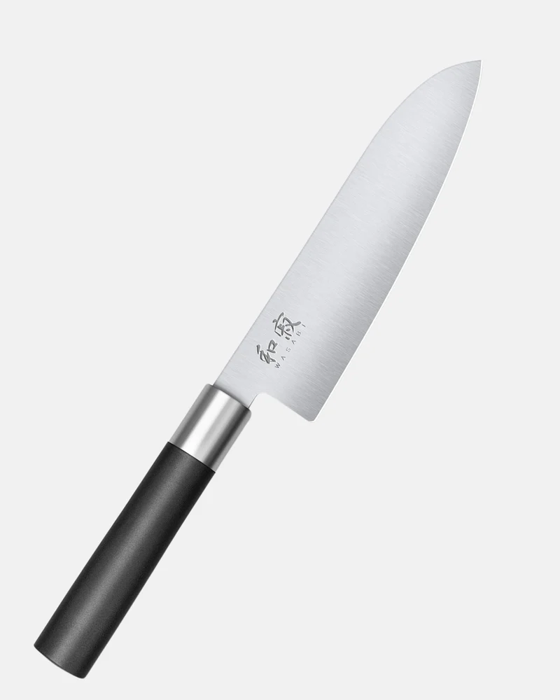 Coffret 3 couteaux Kai Wasabi Black – Office 10 cm • Utilitaire 15 cm • Santoku 16,5 cm