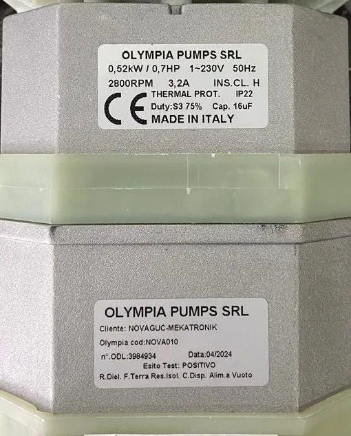 Lavage pompe YRELK21530 0.52KW 230V.50HZ - Accessoires Réfrigération - Tatra