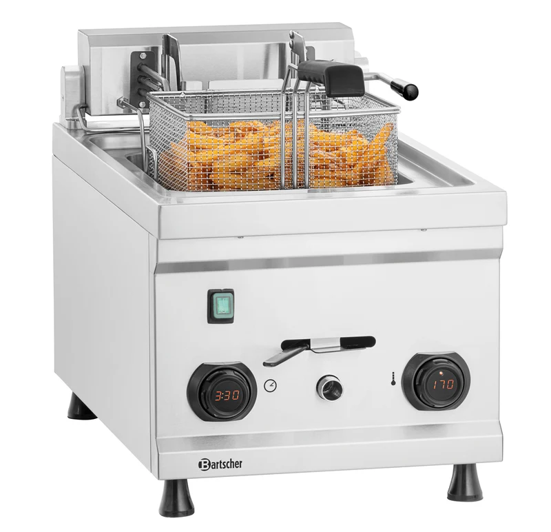 Friteuse électrique numérique 12 L relevage automatique de panier MDI – Bartscher