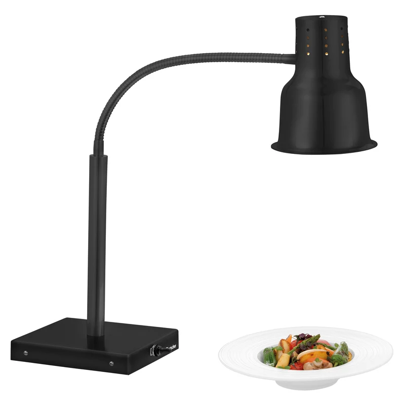 Lampe chauffante infrarouge IWL250ST S noire 1 bras – Bartscher