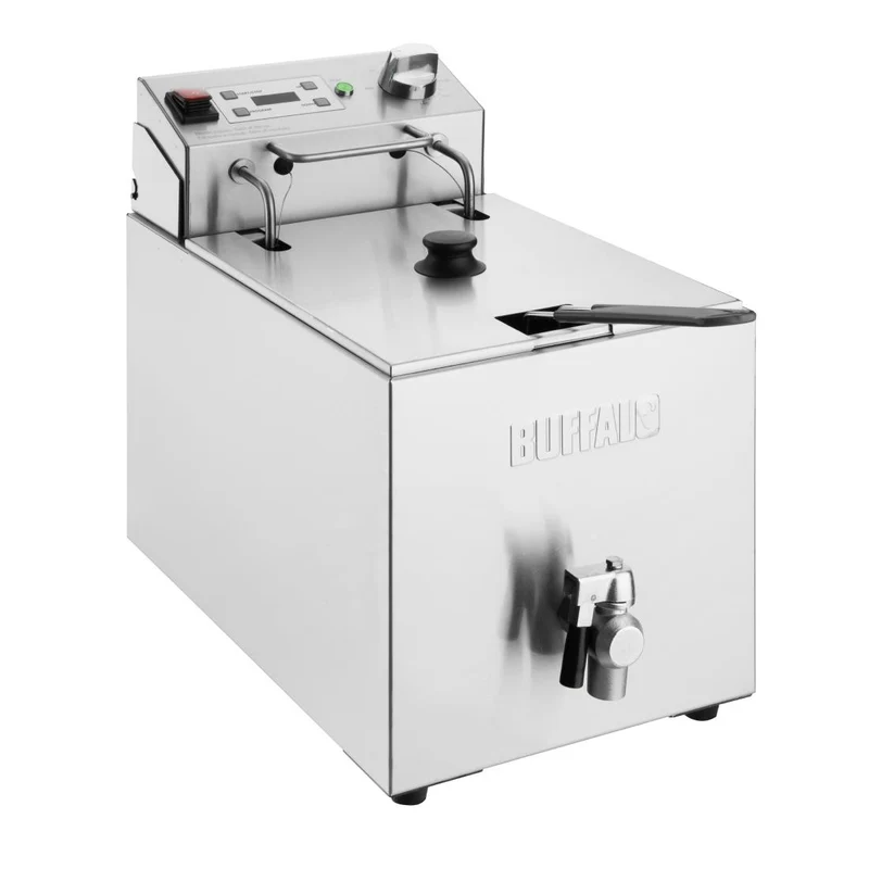 Friteuse électrique simple avec minuterie Buffalo 8L