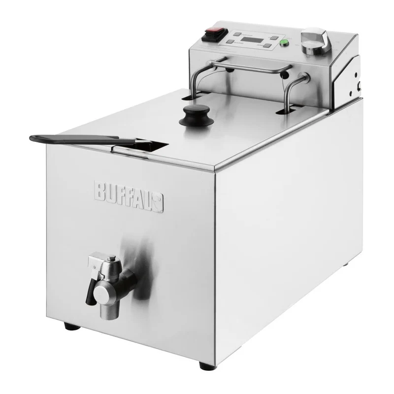 Friteuse électrique simple avec minuterie Buffalo 8L