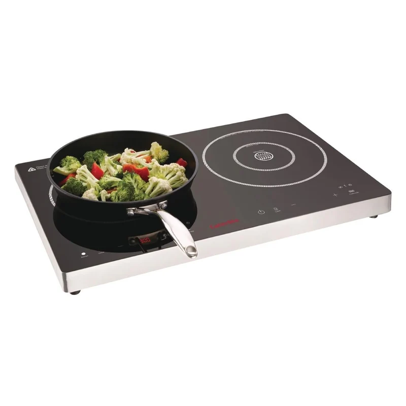 Double plaque de cuisson induction à commande tactile Caterlite 3 kW