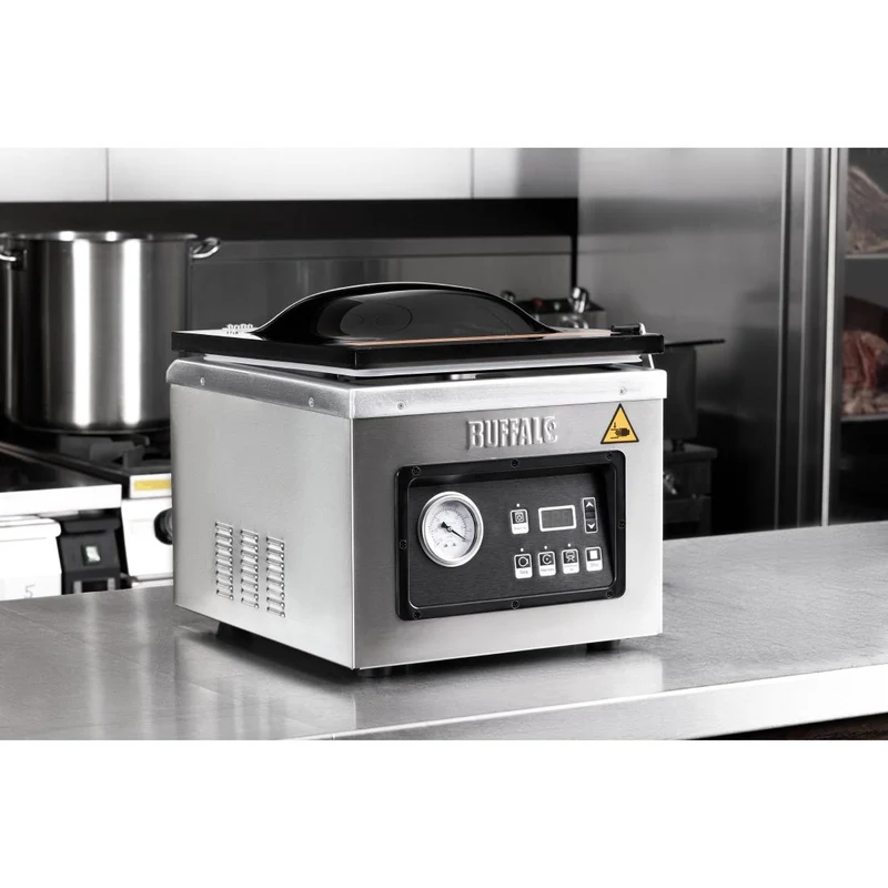 Machine de mise sous vide avec chambre et pompe à huile Buffalo 9L
