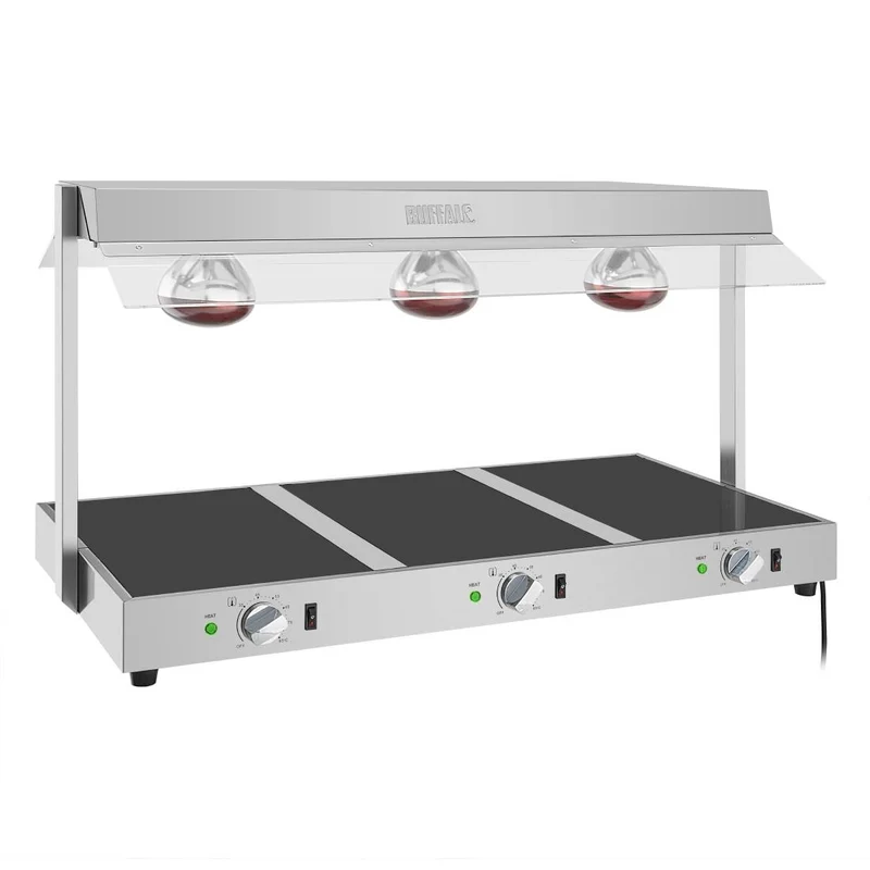 Portique chauffe-plat Buffalo 3x GN 1/1