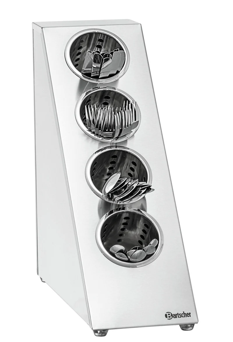 Range-couverts inox 4 compartiments vertical BK40H – Bartscher