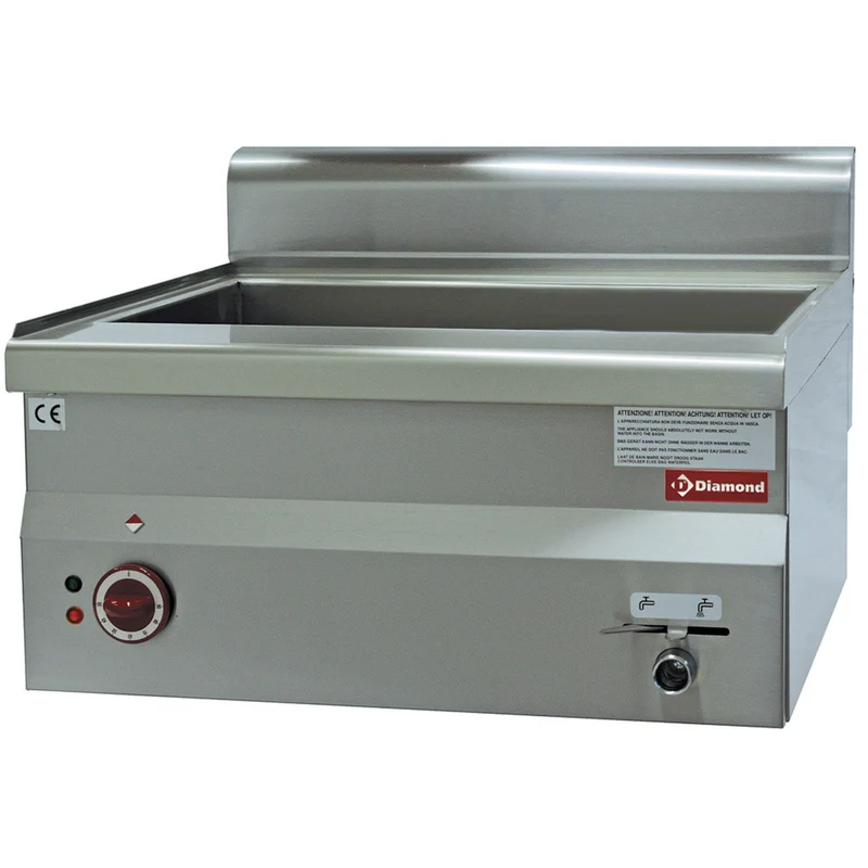 Bain-marie électrique 1x GN1/1- 2x GN 1/4 - 3 kW - Diamond