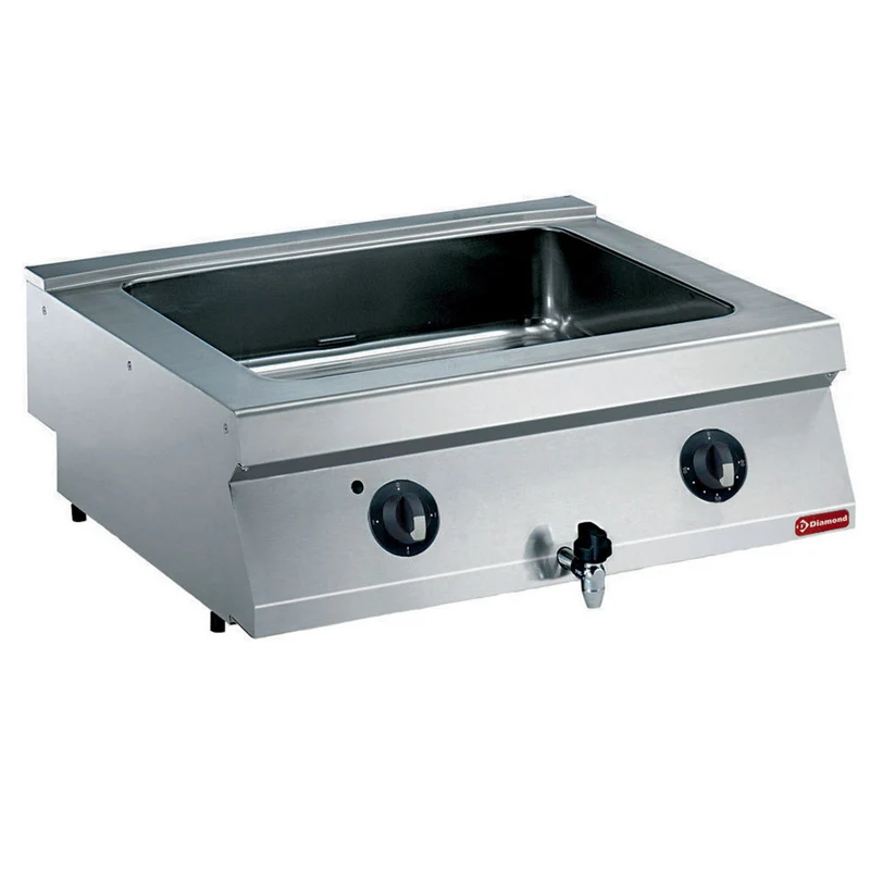 Bain-marie élect. GN 2/1 prof. 150 mm - 3 kW - Diamond
