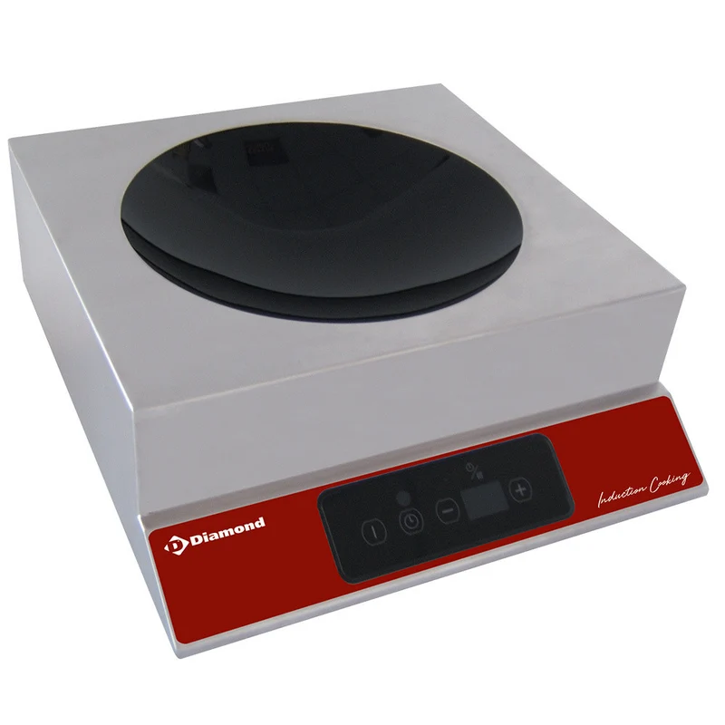 Plaque induction wok 3500 watt touches sensitives - Réchaud wok - Diamond