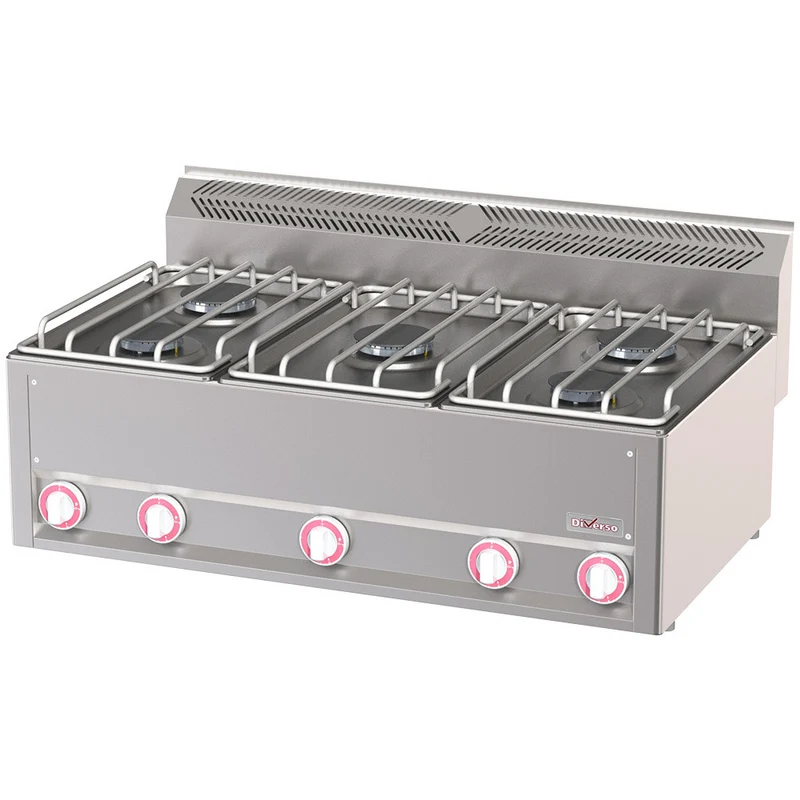 Cuisinière 6 feux gaz - Diverso - Réchaud gaz