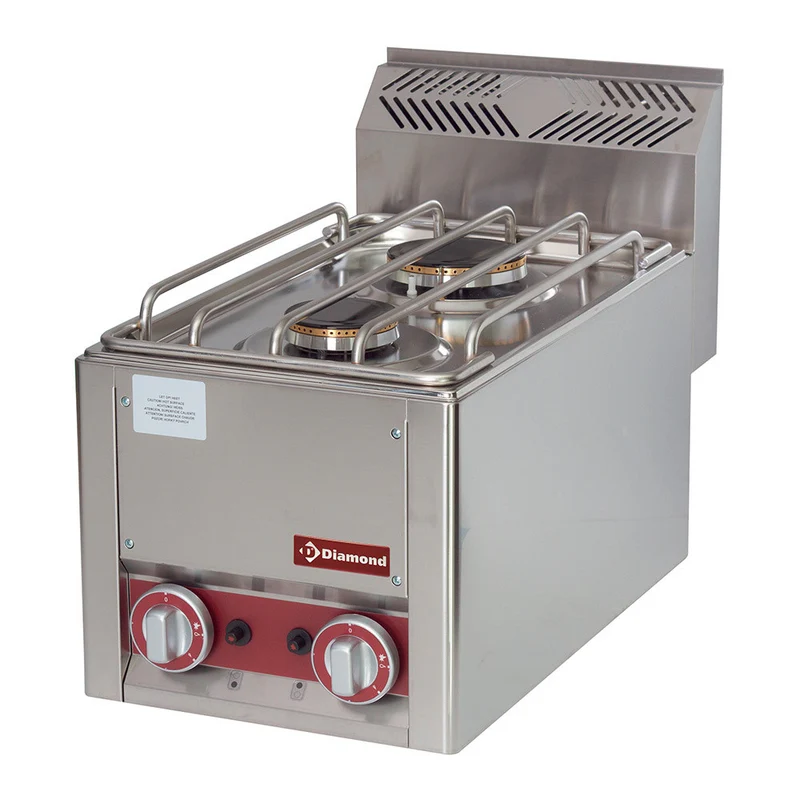 Cuisinière 2 feux gaz - top - Réchaud gaz - Diamond