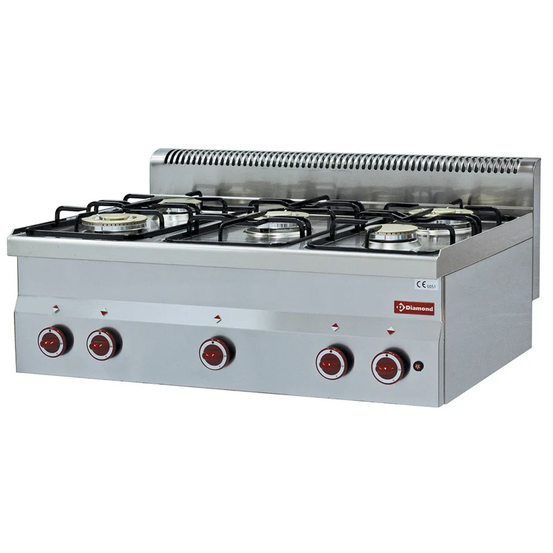 Cuisinière 5 feux gaz - Réf. G60/5F9T - Réchaud gaz - Diamond