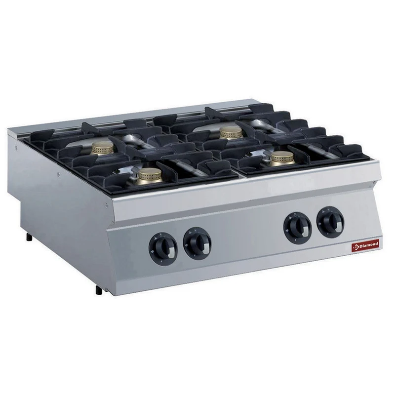 Cuisinière gaz 4 feux -4x 5.5 kw - Réchaud gaz - Diamond