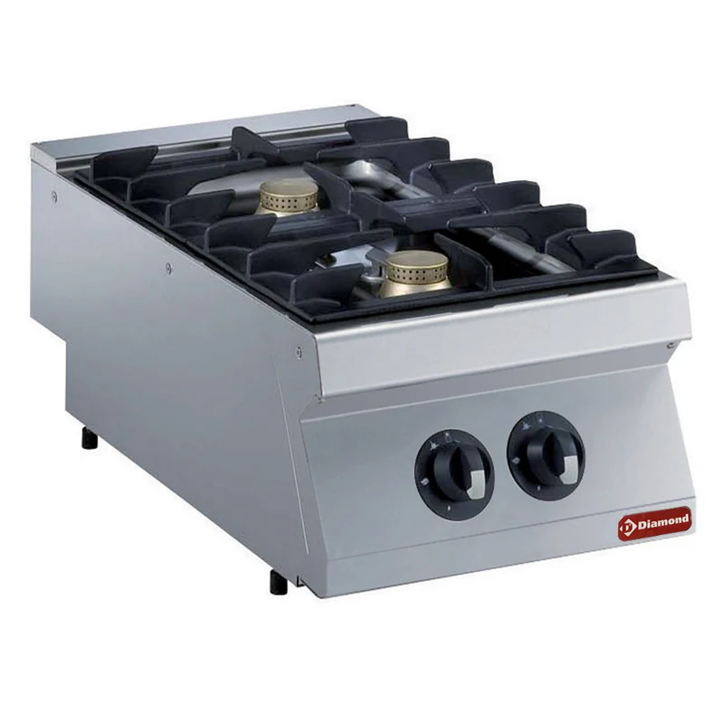 Cuisinière gaz 2 feux - 2x 5.5 kw - Réchaud gaz - Diamond