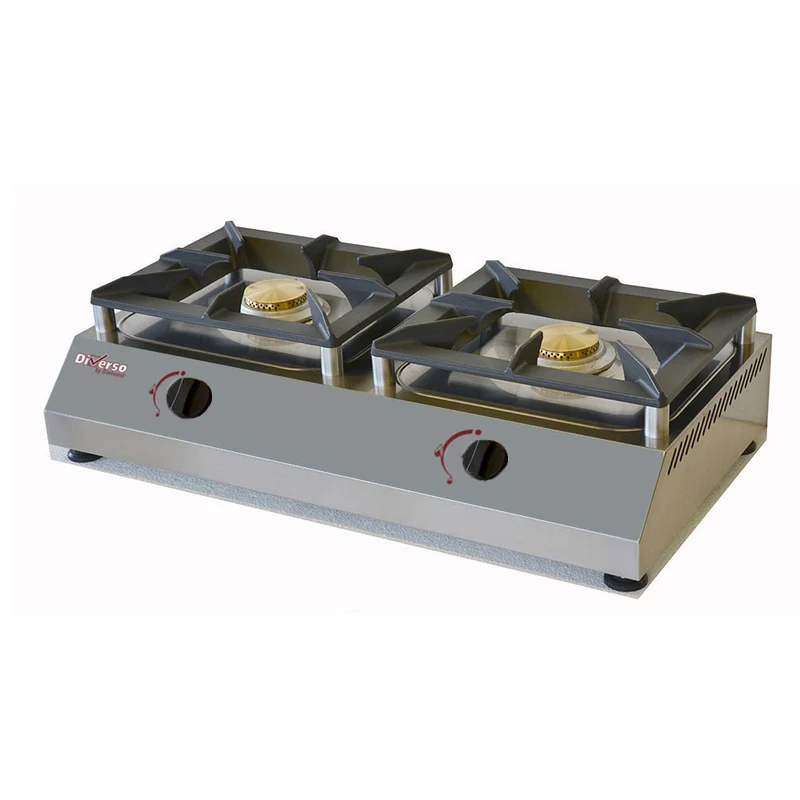 Réchaud de table gaz 2 feux vifs 5 kw - Diverso