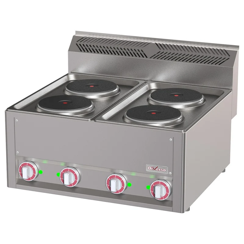 Cuisinière électrique 4 plaques - Diverso