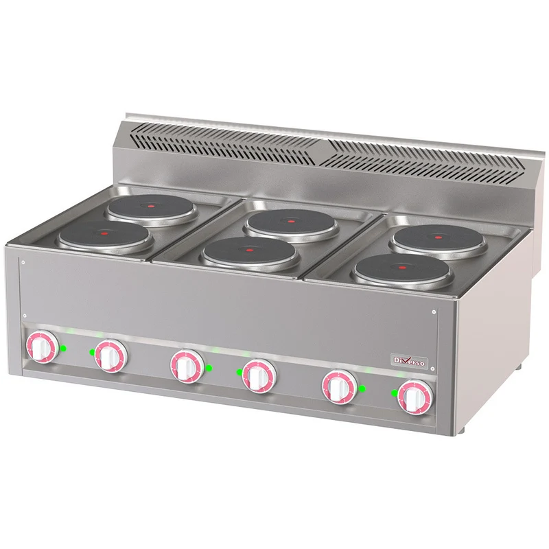 Cuisinière électrique 6 plaques - Diverso