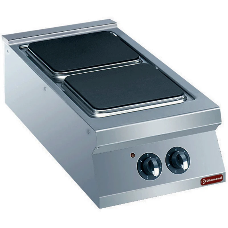 Cuisinière 2 plaques électriques - Réf. E22/2PQ4T-230/3--N - 8 kW - Diamond