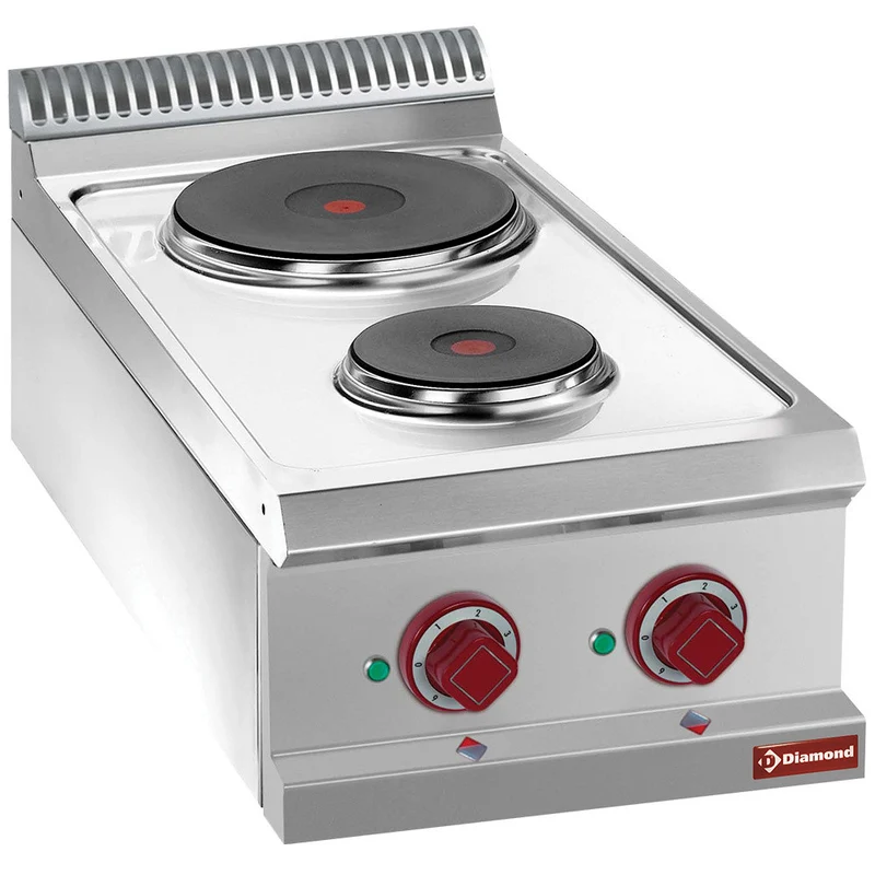 Cuisinière électrique 2 plaques rondes - Réf. E7/2P4T - Diamond