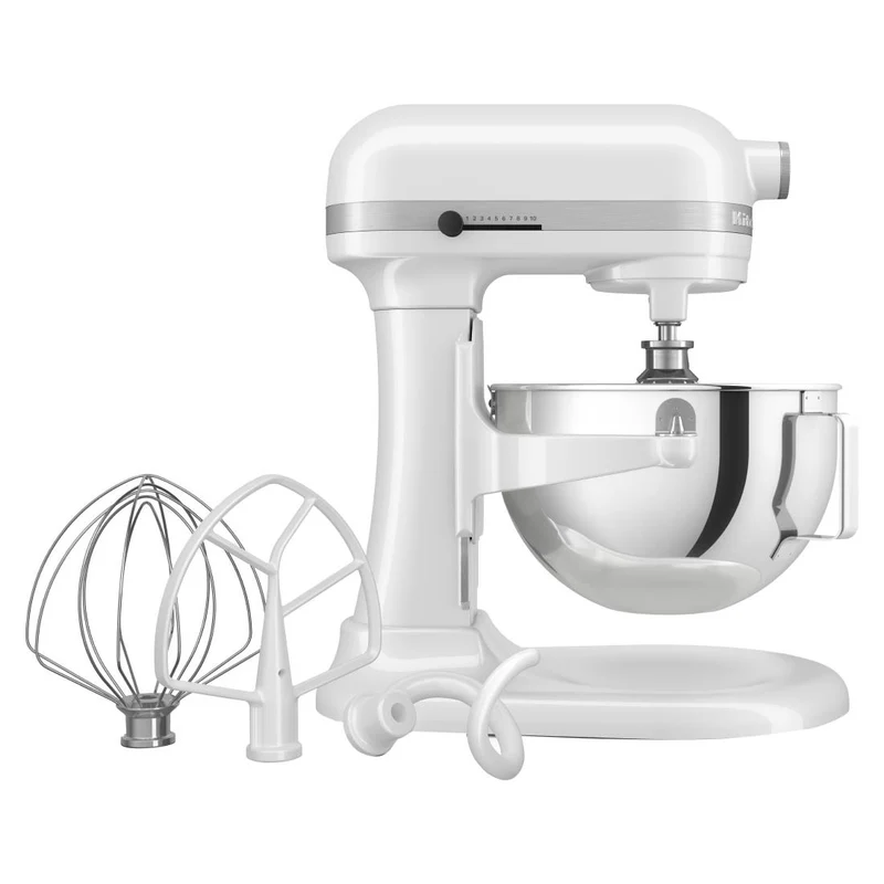 Robot pâtissier professionnel à bol relevable KitchenAid 5,2 L blanc