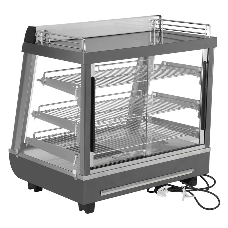 Vitrine chauffante portes avant et arriere Buffalo 96L