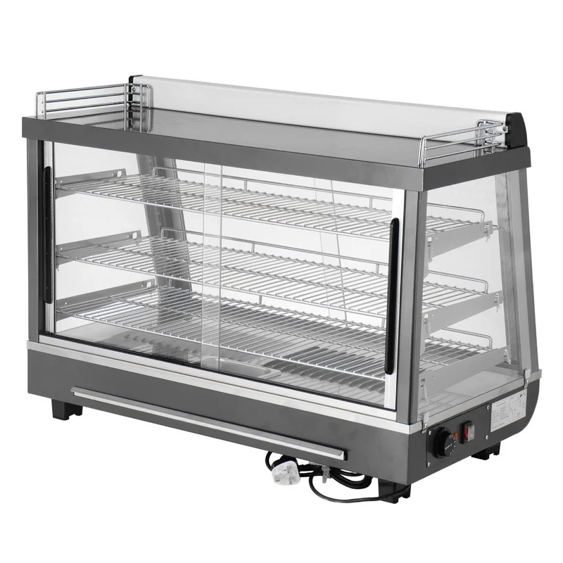 Vitrine chauffante portes avant et arriere Buffalo 136L