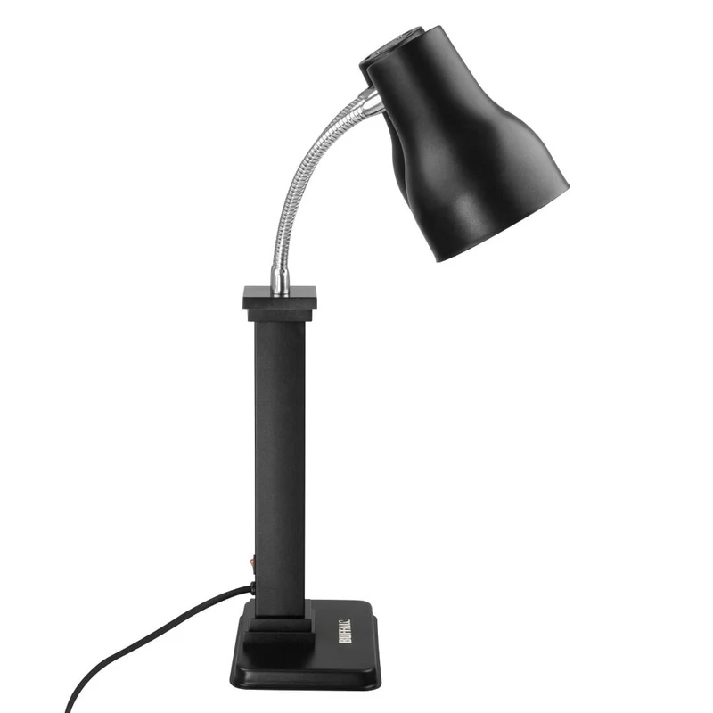 Lampe chauffante double sur pied Buffalo noir mat 2x250 W