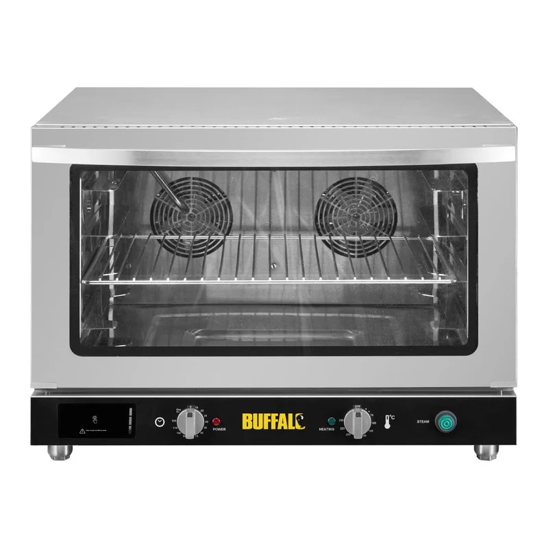 Four pâtissier à convection 4 niveaux avec humidificateur Buffalo 100 L triphasé