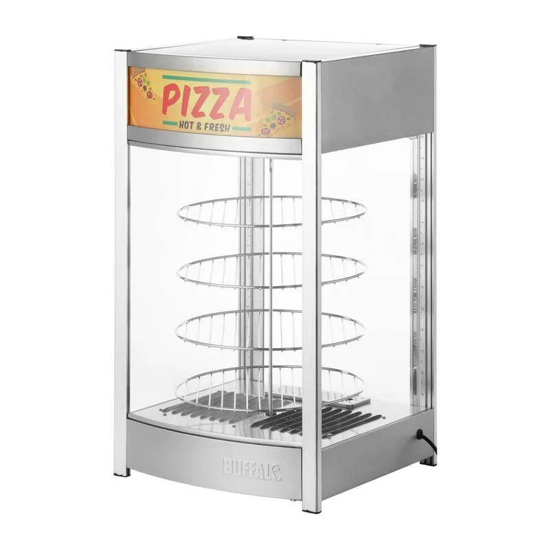 Vitrine chauffante rotative pour pizzas Buffalo 4 niveaux