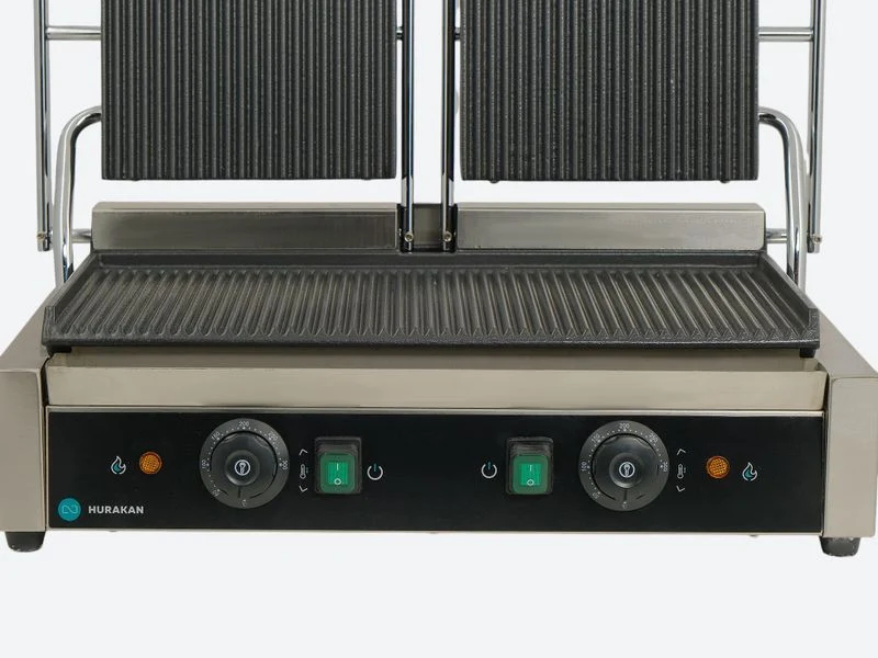 Gril de contact HKN-PE44R - Grill panini - 3,6 kW - Hurakan