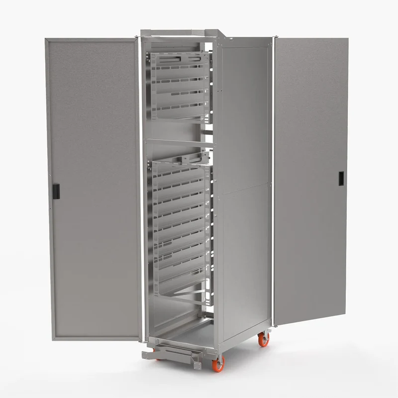 Chariot panier 1 x 5 - 600 x 400 / 10 - 600 x 400, sans porte - Support et glissière pour four - Venix