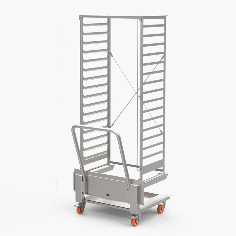 Chariot porte-bacs 20 niveaux GN 1/1 pour four Venexia Squero - Support et glissière pour four - Venix