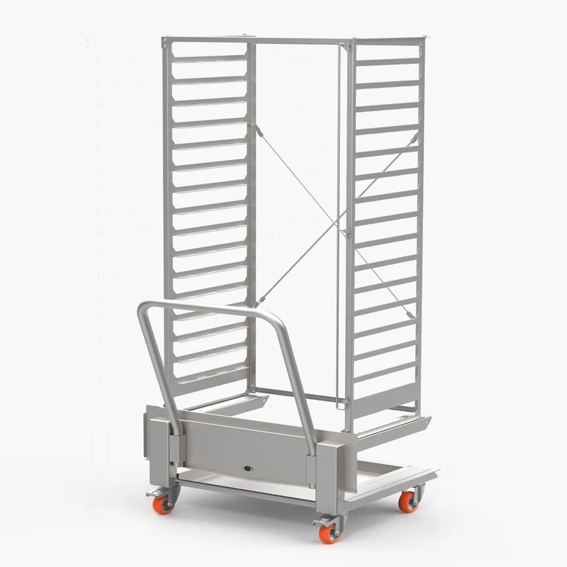 Chariot porte-bacs 40 niveaux GN 1/1 ou 20 GN 2/1 pour four Venexia Squero - Support et glissière pour four - Venix