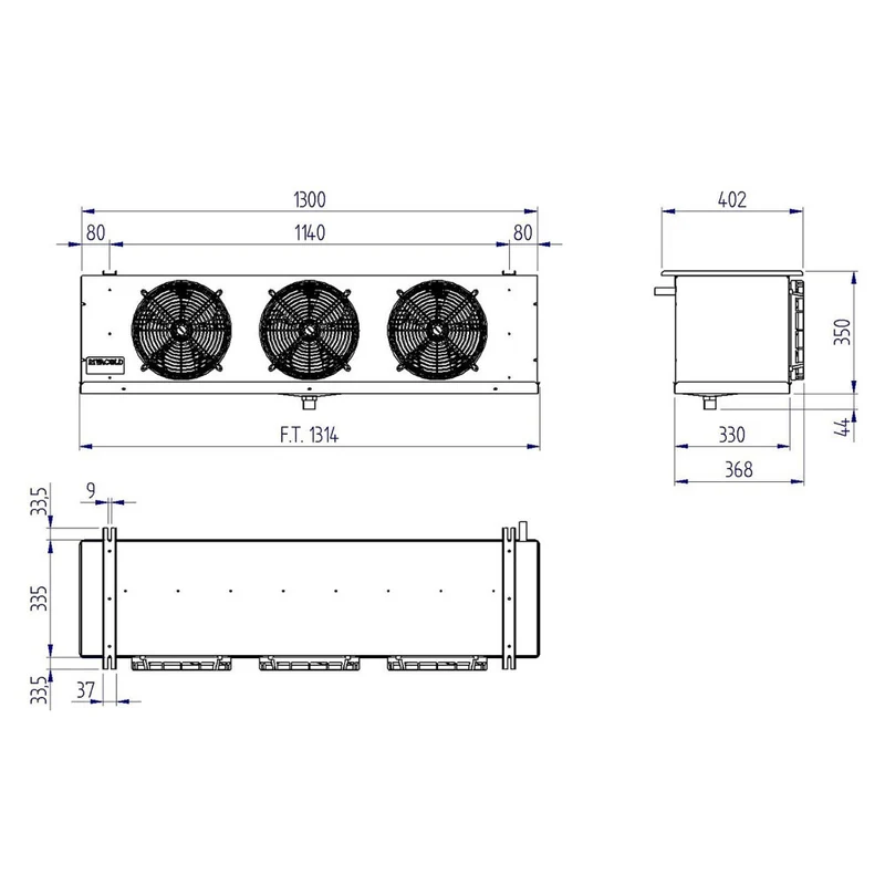 Groupe frigorifique "By-block" T° -15°-25° - 43,2m³ - 1,95 kW - Diamond