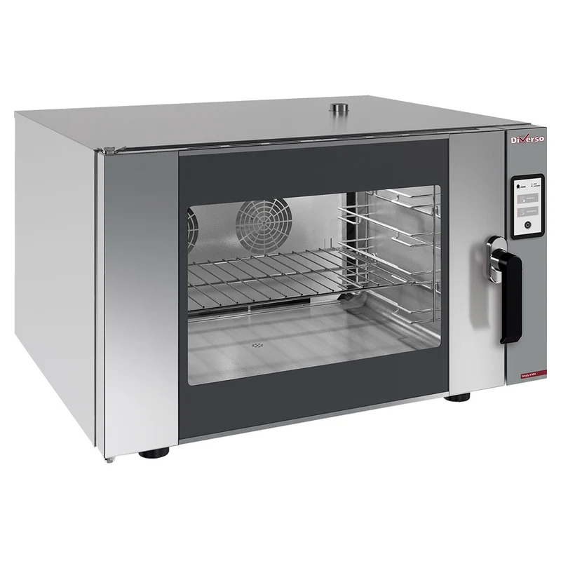 Four électrique vapeur-convection, 2 vitesses, TOUCH SCREEN (avec sonde à cœur) - 6,4 kW - Diamond