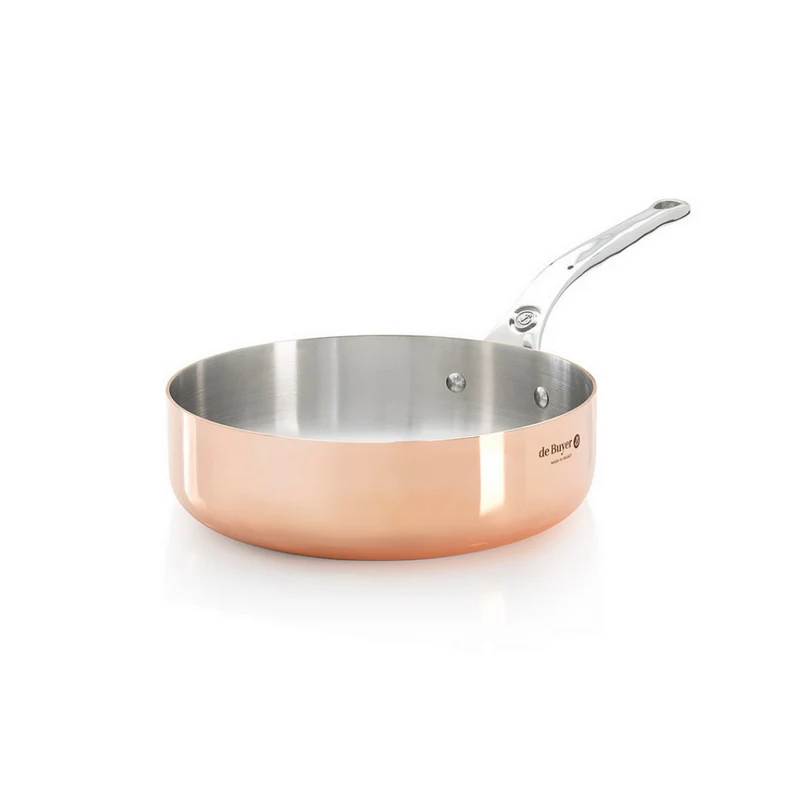 Sauteuse à queue droite Prima Matera inoCuivre induction