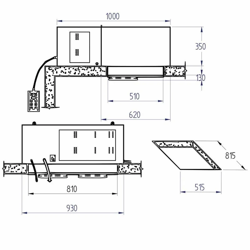 Groupe frigorifique "plafond" T° -5°+5° - 0,9 kW - Diamond