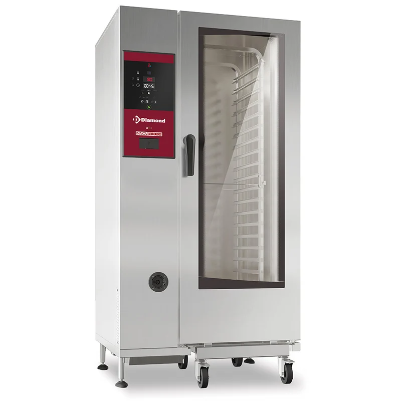 Four gaz vapeur directe et convection 20x GN1/1 avec "automatic cleaning system" - Diamond
