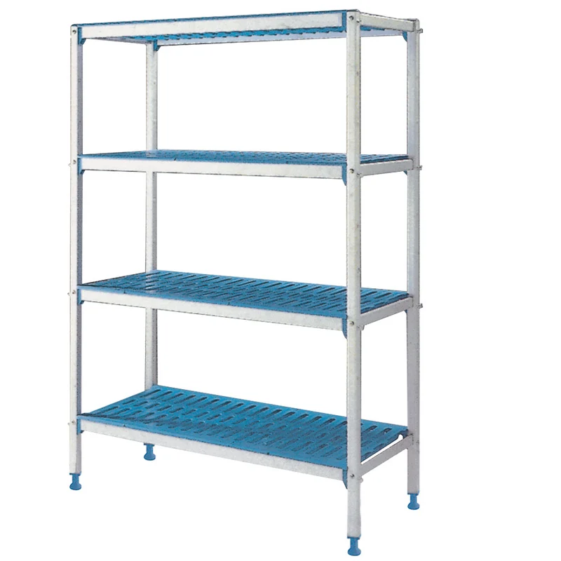 Rayonnage linéaire en aluminium anodisé GN 4 niveaux "Modular Rack" - Diamond