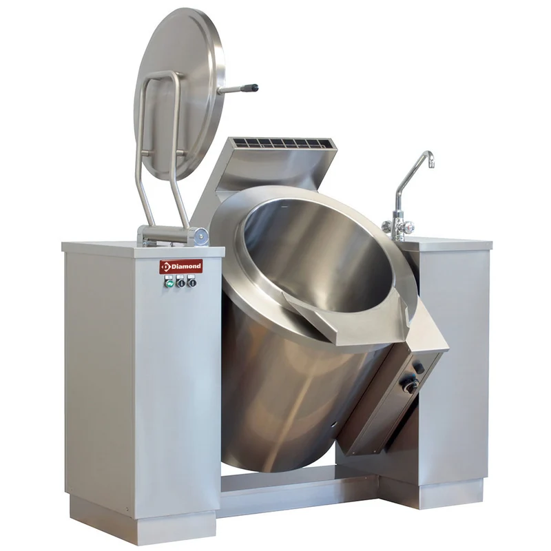 Marmite basculante gaz 150 litres, chauffage indirect - Diamond