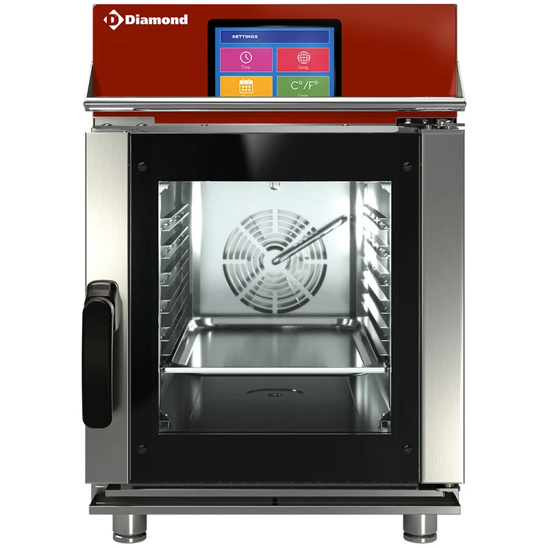 Four vapeur/convection électrique, 6x GN1/1 Touch Screen + Auto-Cleaning - 7 kW - Diamond