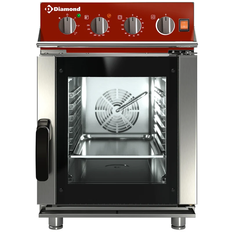 Four vapeur/convection électrique, 6x GN1/1 mécanique - 7 kW - Diamond