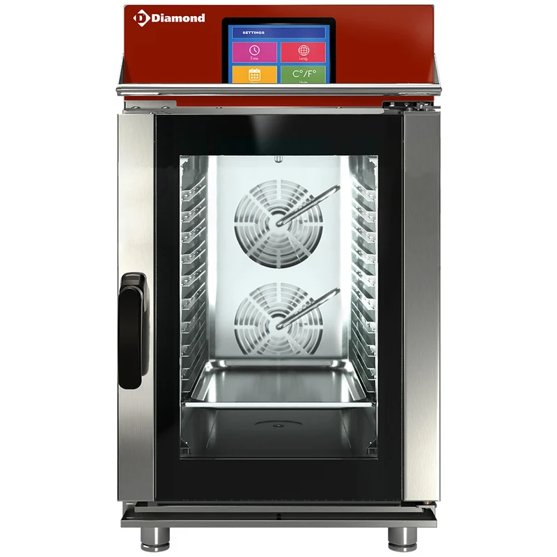 Four vapeur/convection électrique, 10x GN1/1 Touch Screen + Auto-Cleaning - 12,5 kW - Diamond