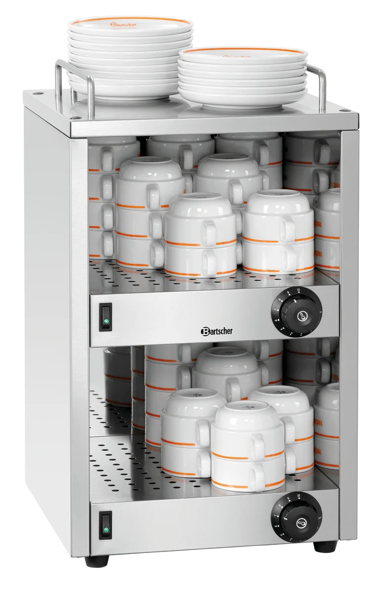 Chauffe-tasses professionnel 2 niveaux 72 tasses TA720 – Bartscher