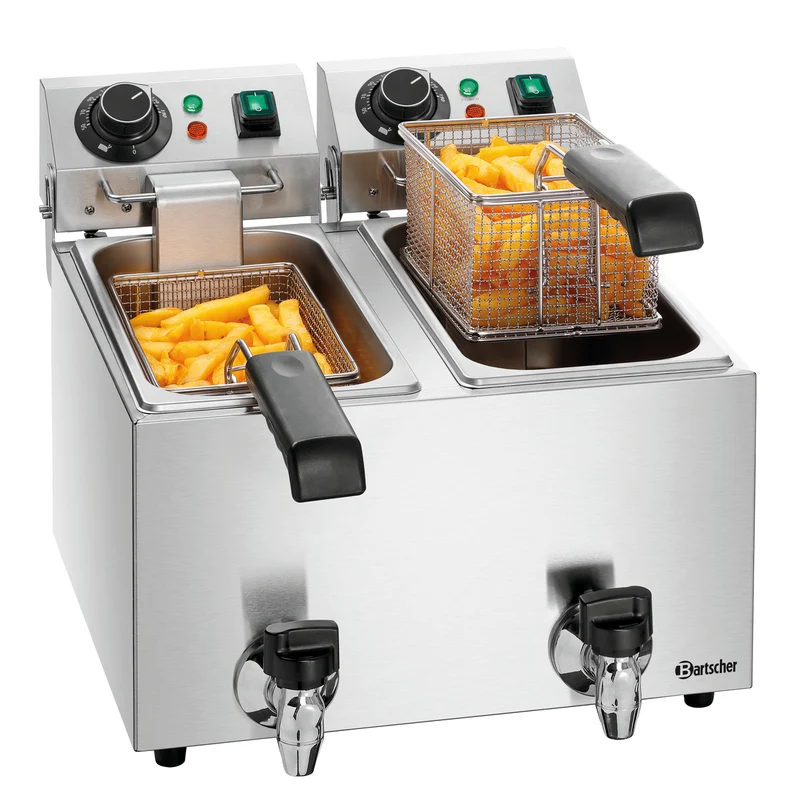 Friteuse électrique de table double 2×4 L SNACK II Plus – Bartscher