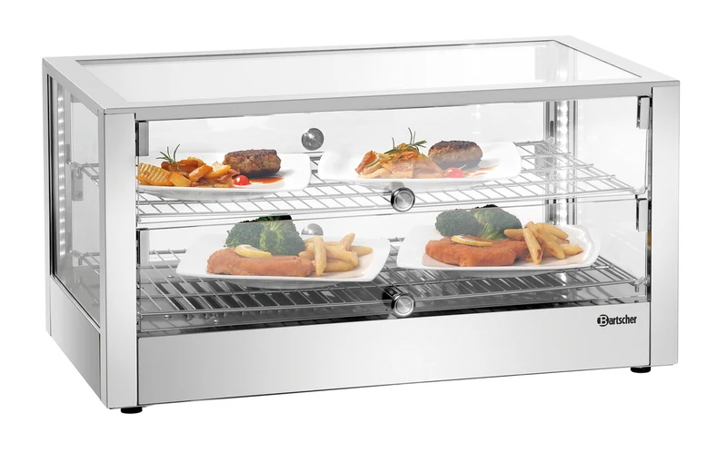 Vitrine chauffante de comptoir double accès 6200 2EK – Bartscher