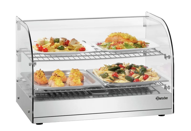 Vitrine chauffante de comptoir compacte humidifiée 5200 2ER – Bartscher