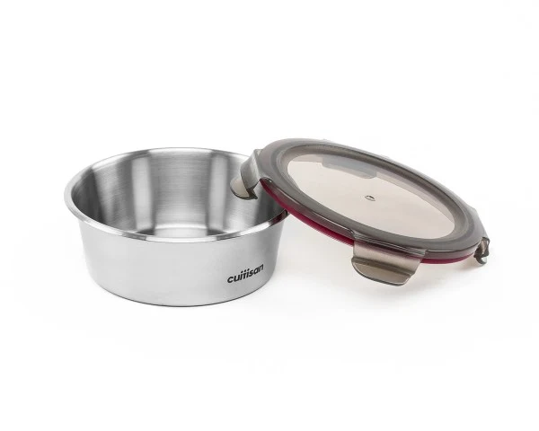 Boîte ronde en inox Cuisitan