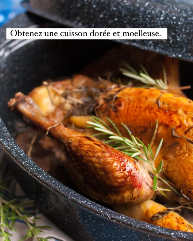 Cocotte Roaster Grand Modèle – L’Essentielle pour des Repas Conviviaux