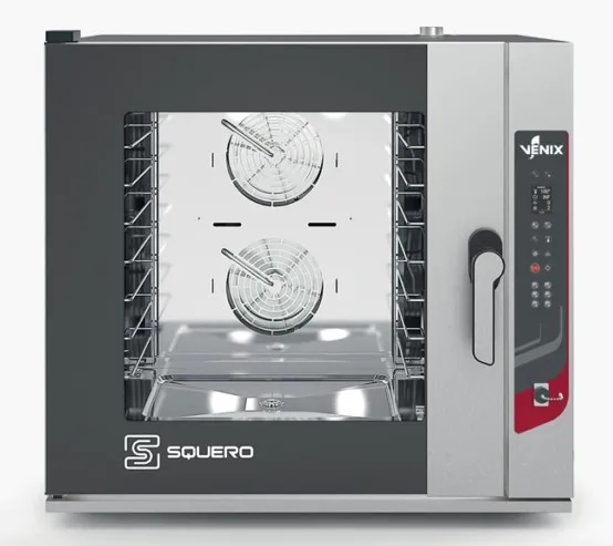 Four boulangerie pâtisserie 6 niveaux 600x400 ou GN 1/1 nettoyage automatique Squero digital - Four combiné boulangerie pâtisserie - Venix
